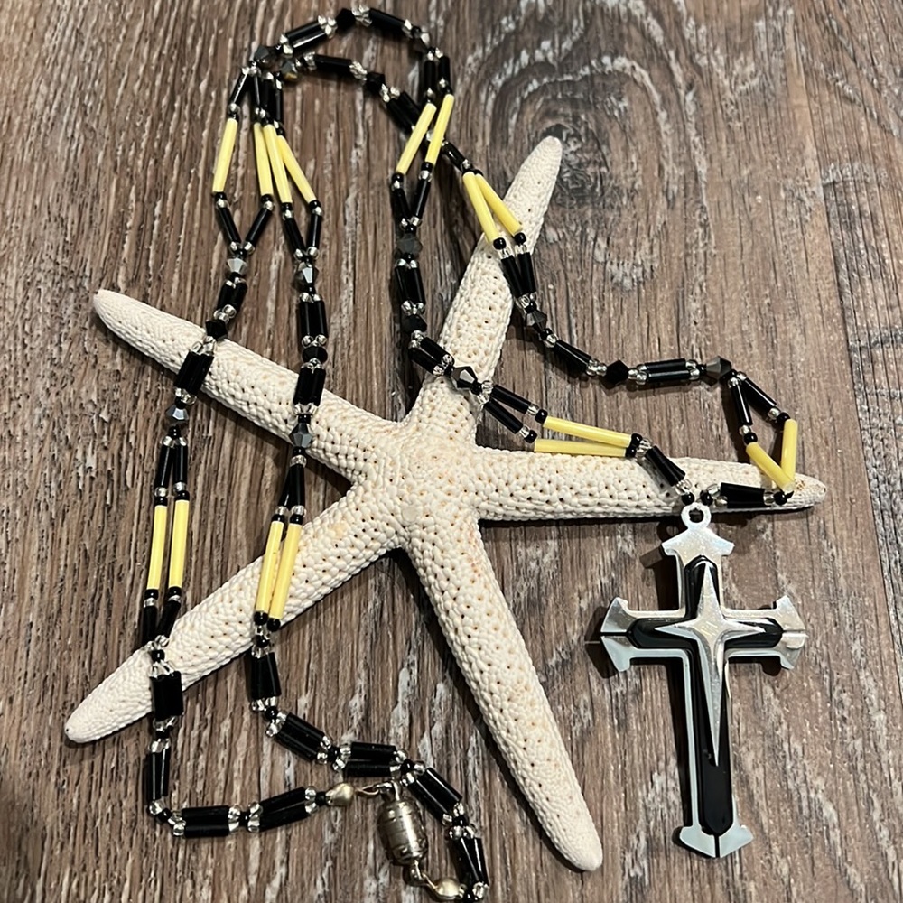 Cross Necklace with free bracelet